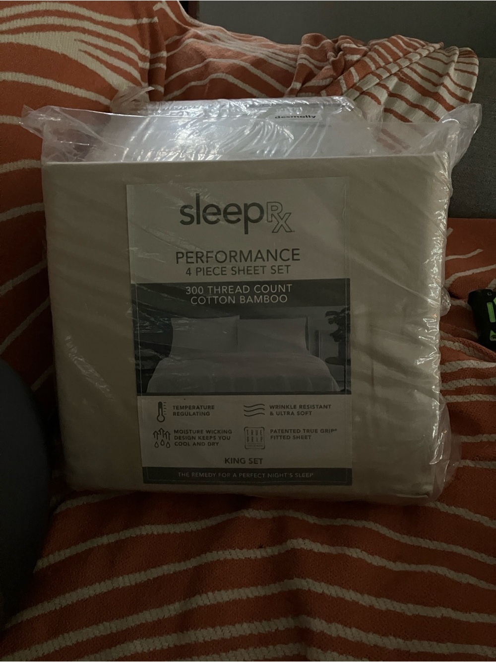 Sleep RX - Luxury Cotton and Bamboo King Sheet Set- Tan